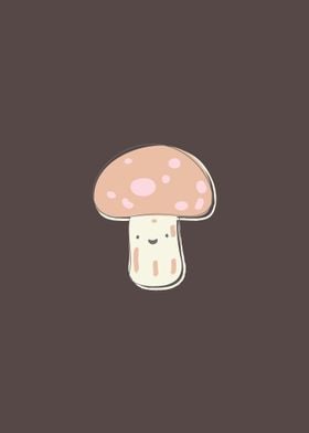 Kawaii Cartoon Mushroom