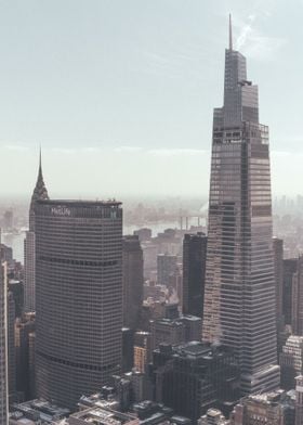 NYC Skyline Vintage Style