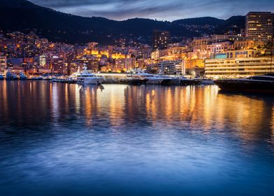 Monaco Evening Skyline