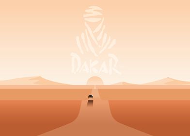 Dakar landscape orange