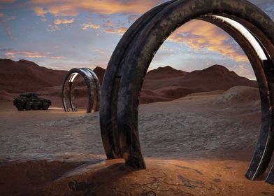 Dystopian ring portals