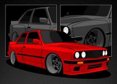 BMW E30 Vector