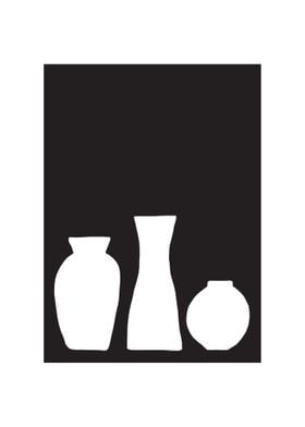 Vases Black 