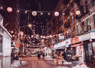 Chinatown New York Night