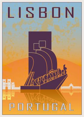 Lisboa vintage poster