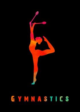 Gymnastics Girl Colorful