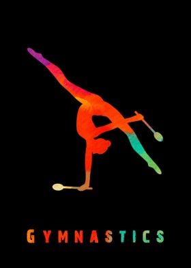 Gymnastics Girl Colorful