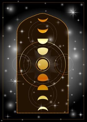 Golden moon phases in Arch