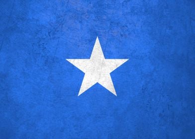 Flag of Somalia on Wall