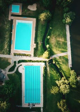 Blue pools in Hannover