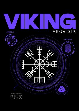 Viking Vegvisir Vaporwave