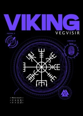 Viking Vegvisir Vaporwave