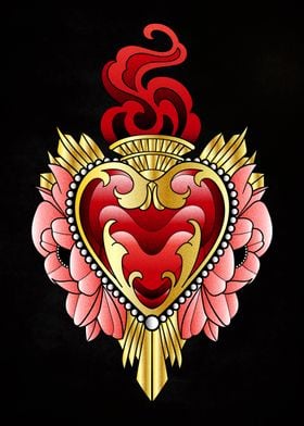heart tattoo romantic