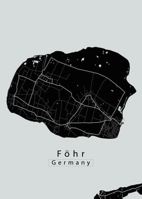 Foehr Island Map