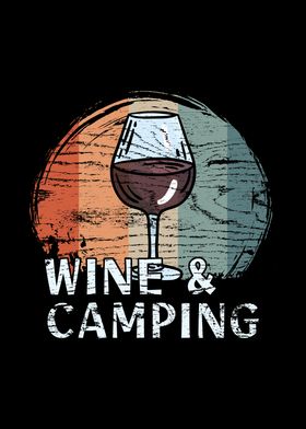 Camping Drinking Wine