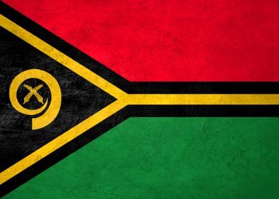 Flag of Vanuatu on Wall