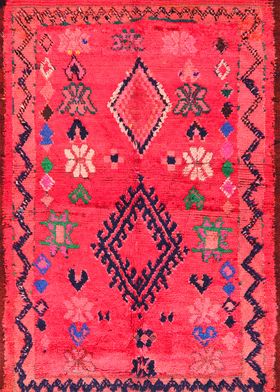 Pink Moroccan Rug