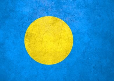 Flag of Palau on Wall