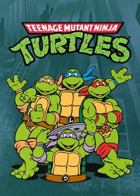 Poster Teenage Mutant Ninja Turtles - Turtles in Action, Wall Art, Gifts &  Merchandise