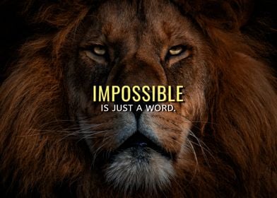 Impossible is Just a Word