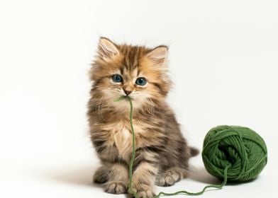 Cat With Wool