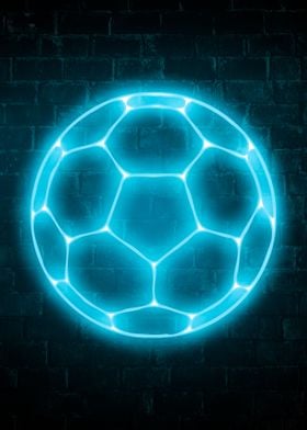 Neon Soccer Football