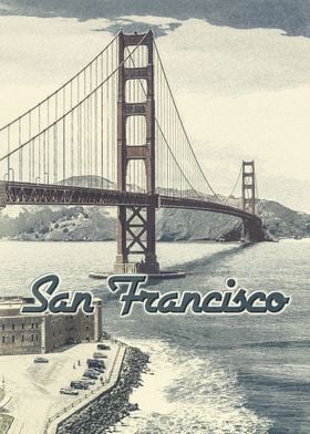 San Francisco Vintage Card