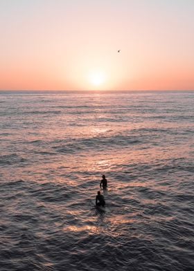 Summer Surf Sunset