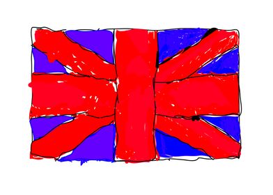 British flag drawings kid