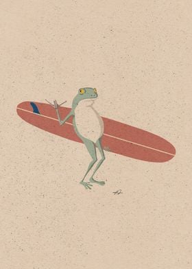 Surfing Frog