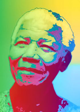 Nelson Mandela Pop Art