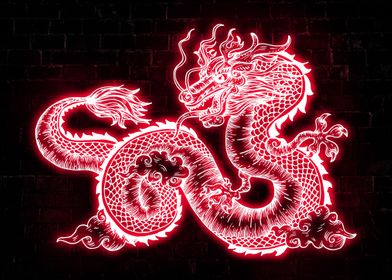 Red Dragon Neon