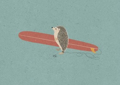 Surfing Hedgehog