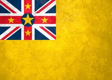 Flag of Niue on Wall