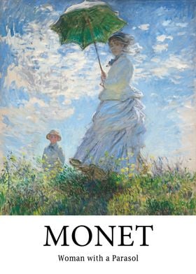 Claude Monet woman parasol