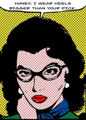 Pop art comic style