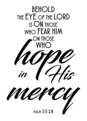 Hope In His Mercy