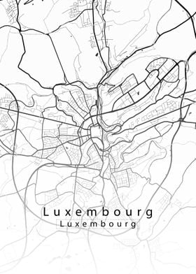 Luxembourg City Map