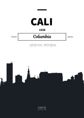 Cali skyline poster