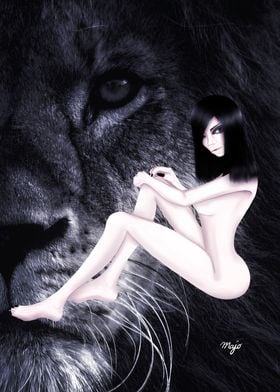 Girl With Lion 
