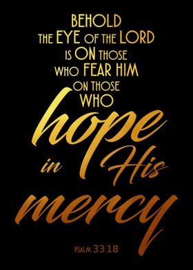 Hope In His Mercy Gold