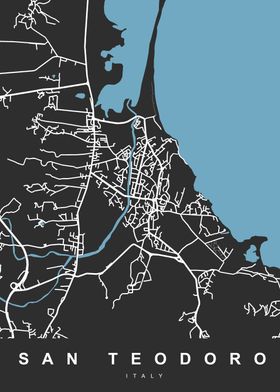 SAN TEODORO Map ITALY