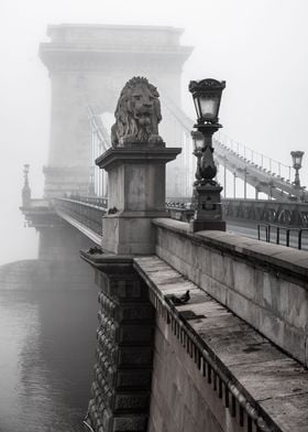 Chain bridge in Budapest 