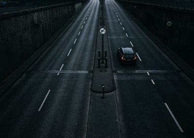 Car on the road