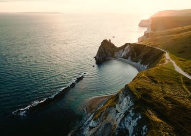 Above Durdle Door