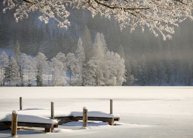 Frozen lake 