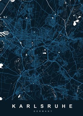 KARLSRUHE Map GERMANY