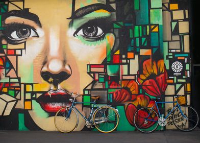 bikes and girl