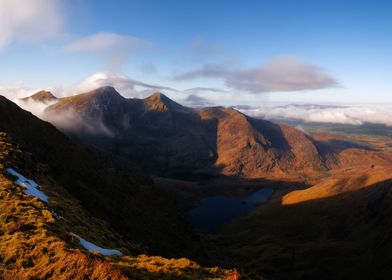 Mountains at sunset