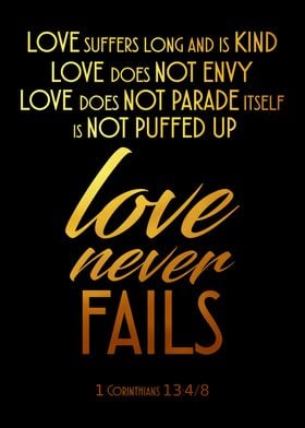 Love Never Fails Gold